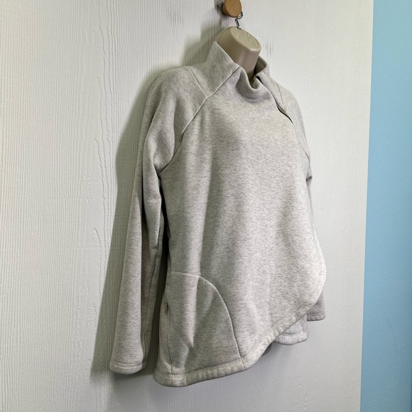 Athleta - Cozy Karma Asymmetrical Pullover Long Sleeve Sweater Size Medium - Picture 4 of 14